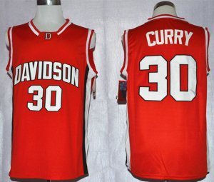 Maillot De Basket NCAA Davidson Wildcat Stephen Curry 30 College Basketball Rouge
